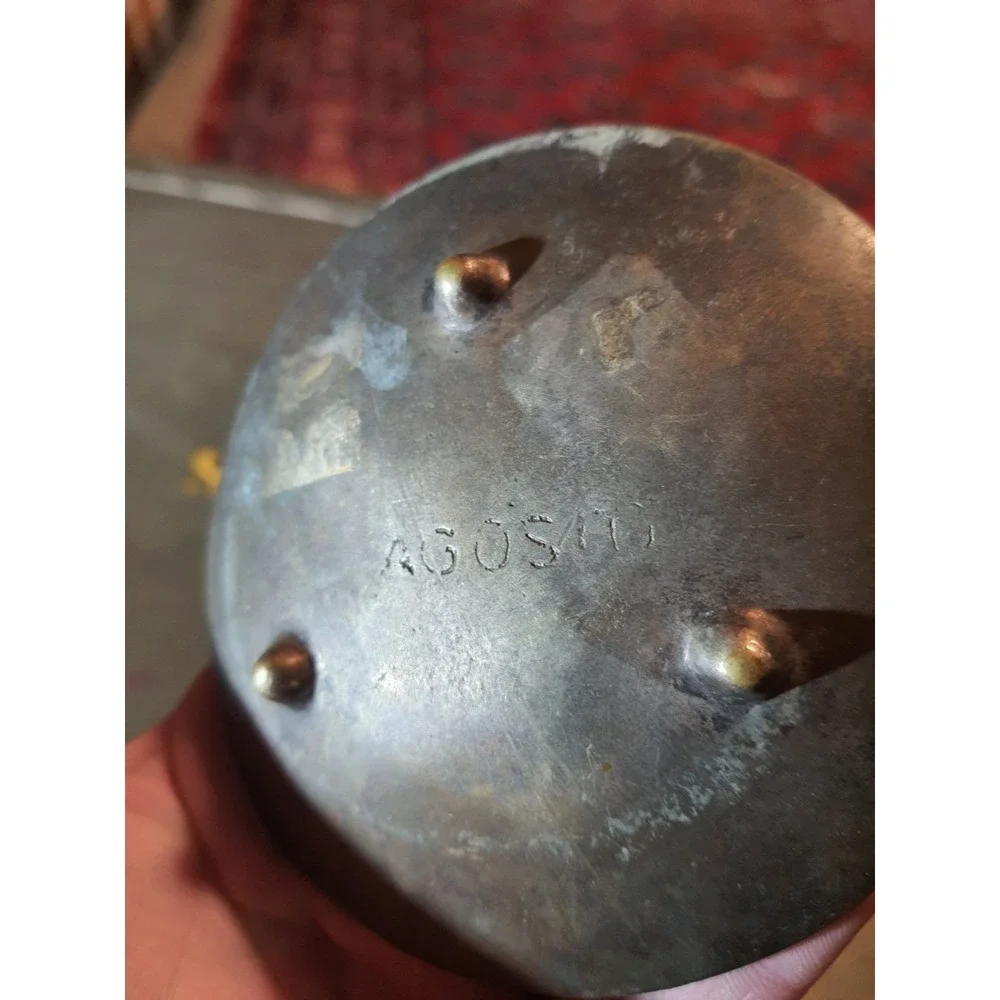 Antique Vintage La Vie Au Moyen-Age Bronze Augustus 4